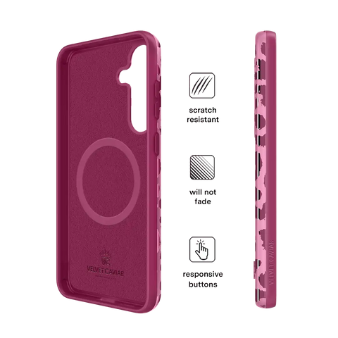 Pink Ruby Leopard Samsung Case