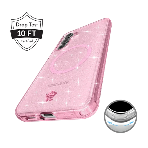 Pink Stardust Glitter Samsung Case