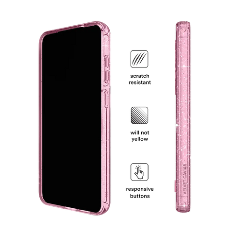 Pink Stardust Glitter Samsung Case