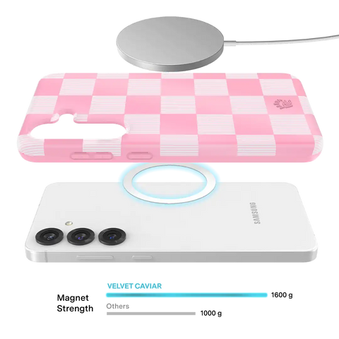 Pink Vibe Checkered Samsung Case