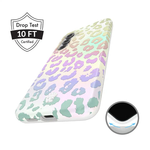 White Opal Leopard Samsung Case