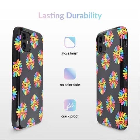 Rainbow Smiley iPhone Case