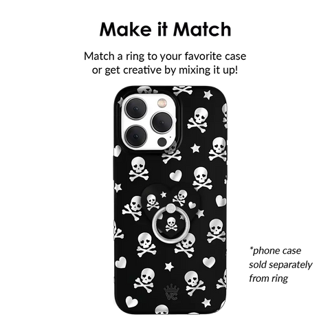 Chrome Skulls Phone Ring