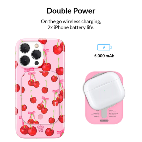 Sweet Cherry Portable MagSafe Charger Power Pack