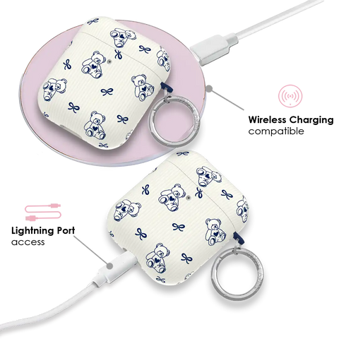 Preppy Teddy AirPod Case