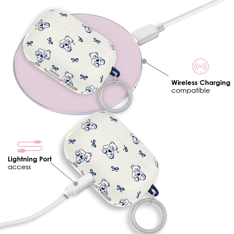 Preppy Teddy AirPod Case