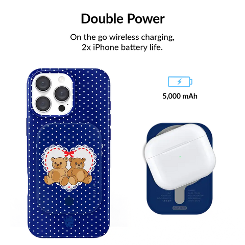 Winter Teddy Portable MagSafe Charger Power Pack