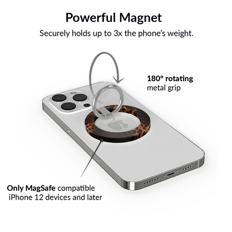 Leopard Tort MagSafe Grip Ring