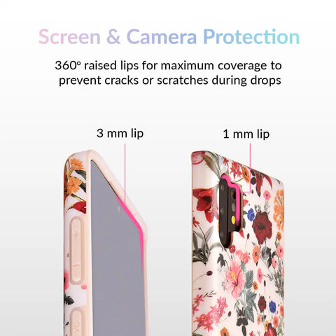 Nude Vintage Floral Samsung Galaxy Case