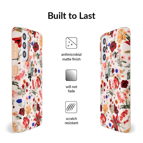Nude Vintage Floral Samsung Galaxy Case