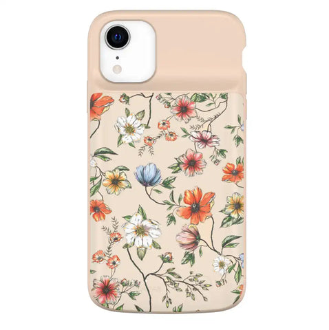 Vintage Floral iPhone Charging Case