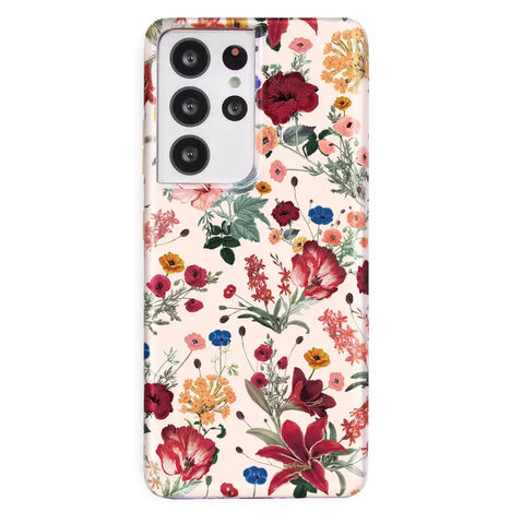 Nude Vintage Floral Samsung Galaxy Case