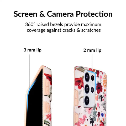 Nude Vintage Floral Samsung Galaxy Case