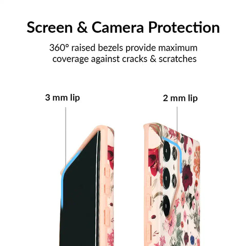 Nude Vintage Floral Samsung Galaxy Case