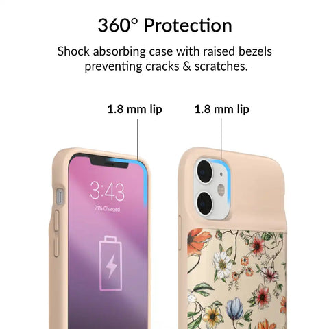 Vintage Floral iPhone Charging Case