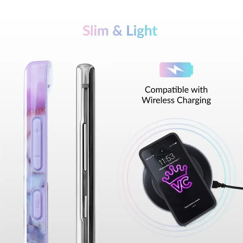 Violet Sky Marble Samsung Case