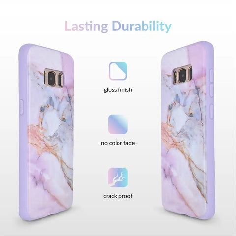 Violet Sky Marble Samsung Case