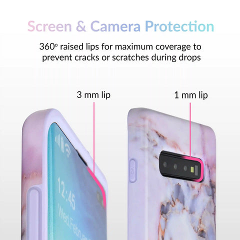 Violet Sky Marble Samsung Case