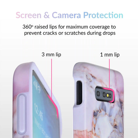 Violet Sky Marble Samsung Case