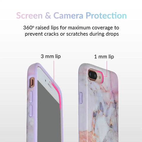 Violet Sky Marble iPhone Case
