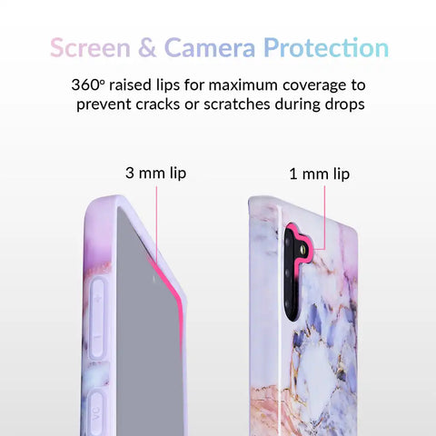 Violet Sky Marble Samsung Case