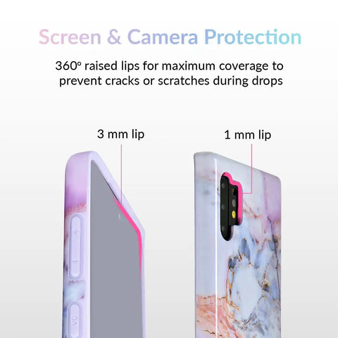Violet Sky Marble Samsung Case