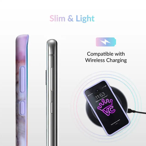 Violet Sky Marble Samsung Case