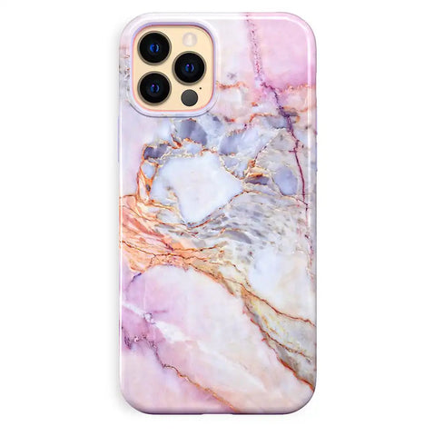 Violet Sky Marble iPhone Case