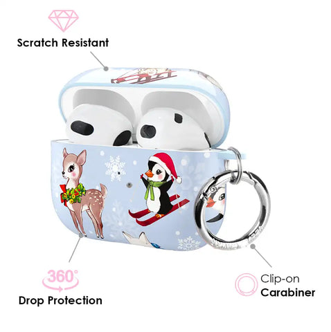 Winter Wonderland Baby Animals AirPod Case
