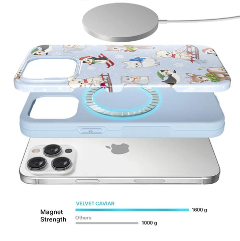 Winter Wonderland Baby Animals iPhone Case