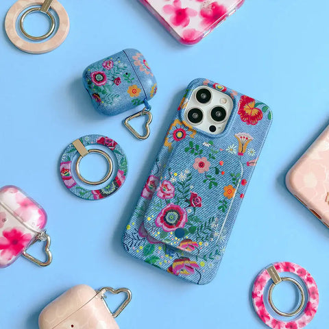 Groovy Floral Portable MagSafe Charger Power Pack