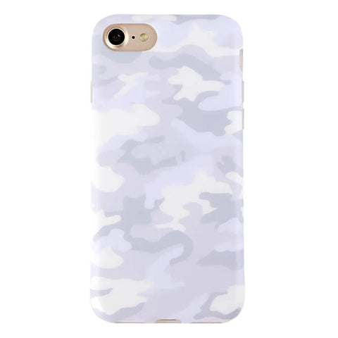 White Clouds Camo iPhone Case