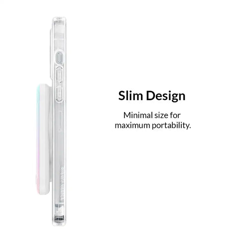 White Opal Portable MagSafe Charger Power Pack