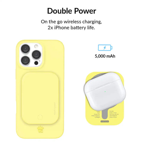 Butter Yellow Portable MagSafe Charger Power Pack